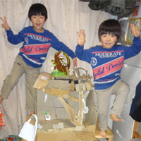 ゆうすけくん（6歳）＆だいきくん（4歳）「きょうりゅうハウス」